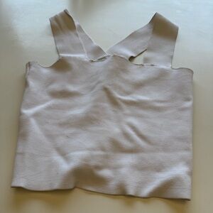 ALC white bandage Crop Tank Top